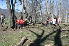 playing in the creek